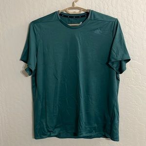 Adidas T-shirt men’s XL short sleeve green jade polyester lightweight breathable